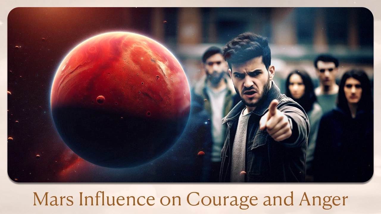 Mars influence on courage and anger